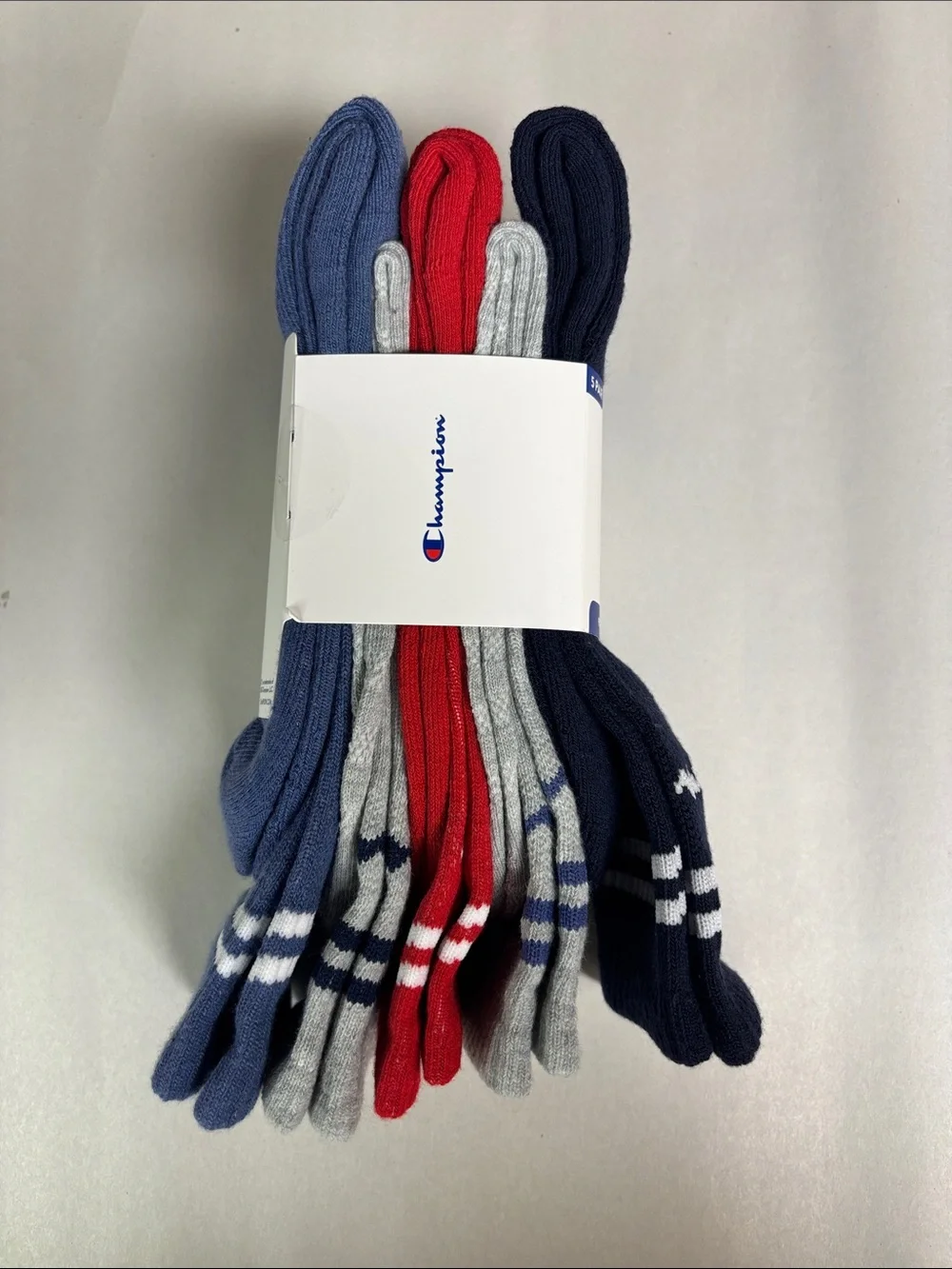 New Champion Socks Men’s 5 Pair Performance Crew Sock Athletic Casual Activewear